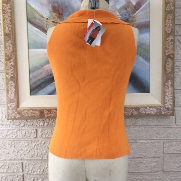 Pierre Cardin Slouch Neck Stretch Ribbed Knit Top - Picture 4 of 12